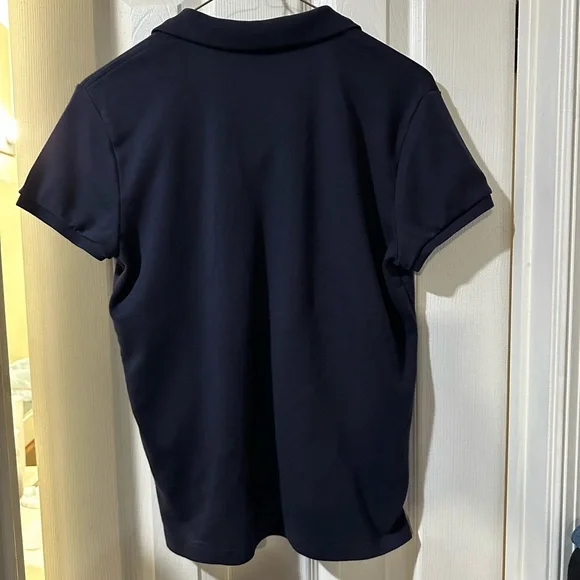 Polo by Ralph Lauren Women’s Slim Navy Blue Polo Shirt - Picture 2 of 4
